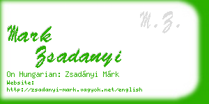 mark zsadanyi business card